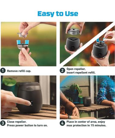 Thermacell E-Series Rechargeable Mosquito Repeller 2 Pack Bundle - 20ft Protection Zone - Charcoal - DEET Free - Scent Free - Bug Spray Alternative - Buy Online on SooperMarket.com