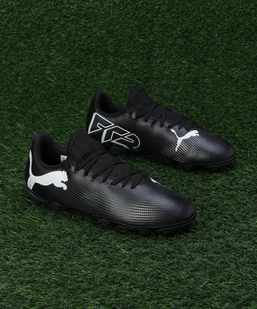 PUMA Unisex Kids Future 7 Play FG/AG Jr Soccer Shoe - Black/White - Size 31 EU | International Shipping Available - Buy Online on SooperMarket.com