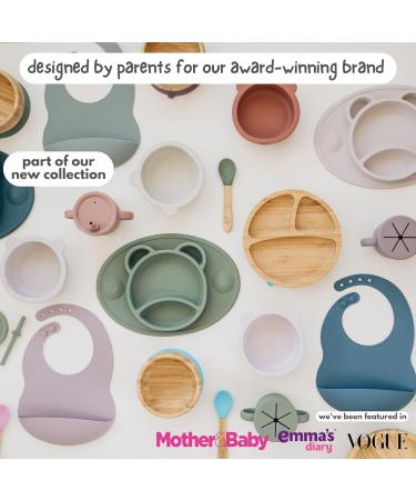 Bubba Bear Baby Cup with Straw | Weighted Sippy Cup for Babies 6+ Months | Non-Spill Bottle for Toddlers | Easy to Hold & Clean Water Bottle with Snack Pot Lid - Storm Grey - Buy Online on SooperMarket.com