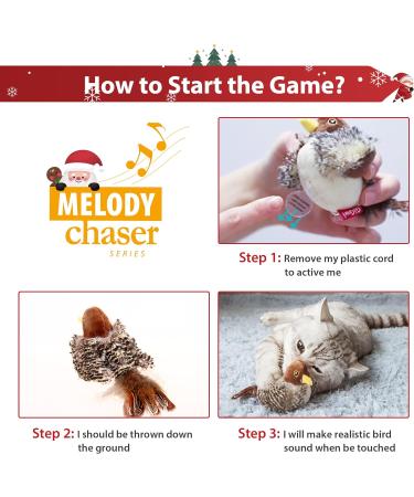 GiGwi Interactive Cat Feather Toy with Melody Chaser and Squeaky Bird - Plush Toys for Indoor Cats - Buy Online on SooperMarket.com