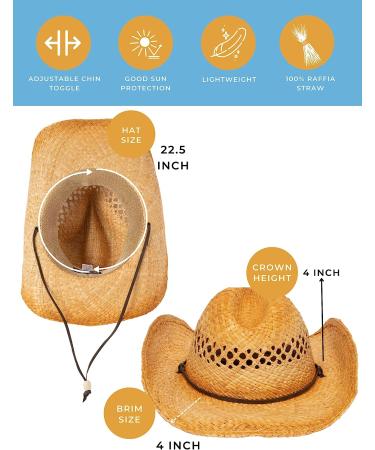 San Diego Hat Co. Women's Tea Stain Cowgirl Hat - One Size - Buy Online on SooperMarket.com