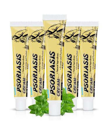 Sumifun Psoriasis Cream Chinese Herbal Psoriasis Eczema Cream Anti-Itch Cream for Eczema Psoriasis Seborrheic Dermatitis Shingles Acne Soothing Relief (5 Pack)