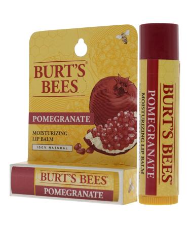 Burt's Bees Pomegranate Oil Lip Balm - 0.15 oz | Natural Moisturizing & Nourishing Lip Care - Shop Internationally - Buy Online on SooperMarket.com