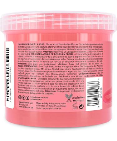 Mylee Rose Soft Creme Wax 450g - Sensitive Skin, Microwavable & Wax Heater Friendly - Ideal for Stubborn Coarse Hair Removal on All Body Areas - Buy Online on SooperMarket.com