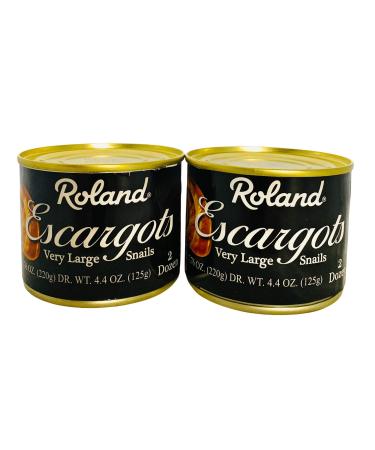 Generic Two Cans of Roland Escargots Very Large Snails - 2 dozen in each can 24 Count (Pack of 2)