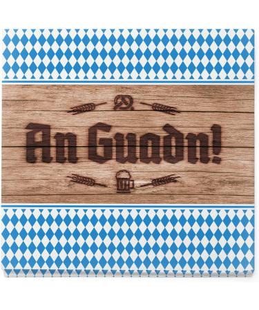 Ittenga Bayrisch Blau Wei Schee Napkins 30x30cm - 20 Pack 3-Layer for Oktoberfest & Festivals - Buy Online on SooperMarket.com