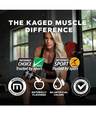 KAGED MUSCLE Fermented BCAA Powder | Vegan, Non-GMO, 72 Servings | Plant-Based Amino Acids for Protein Synthesis - Buy Online on SooperMarket.com