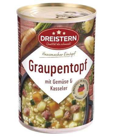 Three star GRAUPENPOP with garden vegetables 400g |Delicious stew in the recyclable canon box |Extra lot of insert 400 g (1 -pack) grain pot