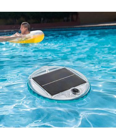 Intex Solar Powered LED Floating Pool Light - Eco-Friendly Solar Buoy with 2 Lighting Modes - 28695 - White Single for International Shipping - Buy Online on SooperMarket.com