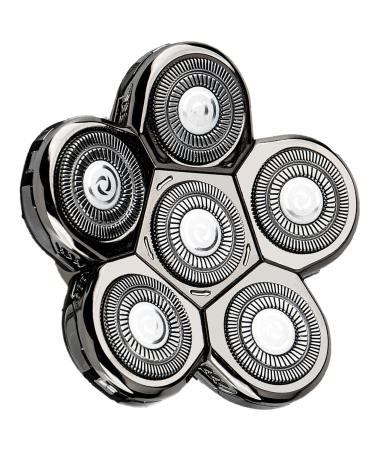 AidallsWellup 6D Blade Refills for Electric Head Shaver. 6d Head - Metallic