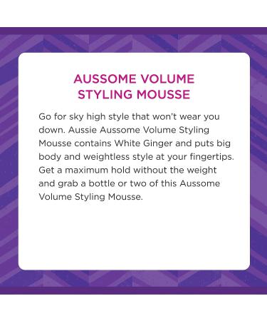 Aussie Headstrong Volume Mousse Maximum Hold 6 oz | Volumizing Hair Styling Product - Buy Online on SooperMarket.com