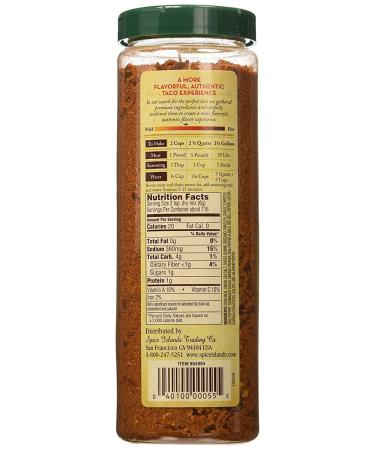 Spice Islands Premium Taco Seasoning with Chipotle Cocoa Powder and Corn Meal - 24.5 oz - Buy Online on SooperMarket.com