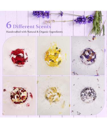 MAQUITA 6Pcs Handcrafted Bath Bombs for Stress Relief - Perfect Spa Aromatherapy Gift for Men, Women, Boys, and Girls - Ideal for Mothers Day, Birthday, Christmas - Buy Online on SooperMarket.com