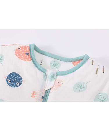 Chilsuessy Baby Sleeping Bag 3.5 Tog with Detachable Sleeves - Fish Design | 100% Cotton, Soft Sleep Bag for Infant & Toddler (80cm/6-18 Months) - Buy Online on SooperMarket.com