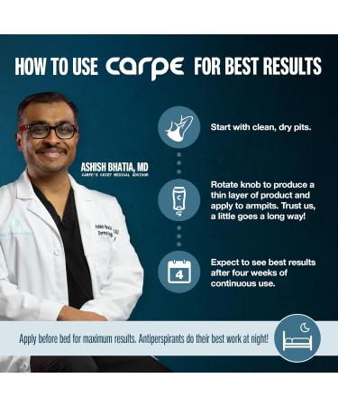 Carpe Underarm Antiperspirant and Deodorant Clinical strength with Mountain Breeze scent Combat excessive sweating Stay fresh and dry Great for hyperhidrosis (Pack of 3) Mountain Breeze 1.69 Fl Oz (Pack of 3) - Buy Online on SooperMarket.com