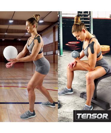 Tensor Kinesiology Shoulder Support Pre-Cut Adhesive Athletic Support Brace Alternative 3 Pack - Buy Online on SooperMarket.com
