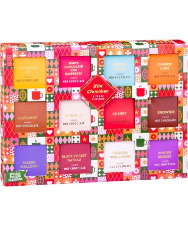 Hot Chocolate Gift Set 12 Pack Assorted Flavours Selection Gift Box Dessert Limited Edition (Limited Edition Selection) - Buy Online on SooperMarket.com