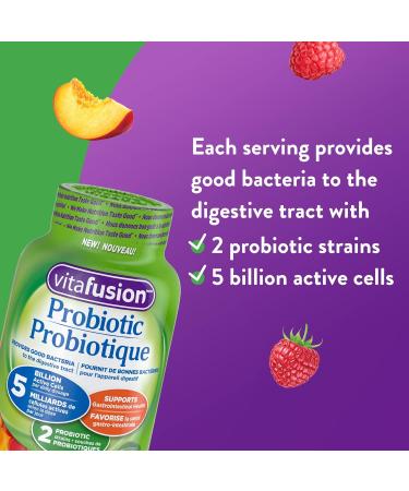 Vitafusion Probiotic Adult Gummies 2 Probiotic Strains & B12 Adult Vitamin Gummies 1000 Mcg Vitamin B12 Daily Dose Helps Metabolize Nutrients 140 Count 2 Month Supply Packaging May Vary Gummies + 1000 Mcg Vitamin B12 - Buy Online on SooperMarket.com