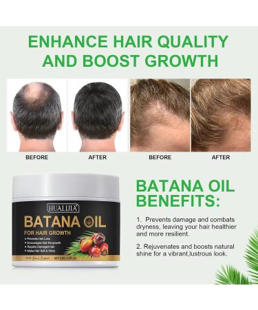 100% Pure Batana Oil for Hair Growth - Dr Sebi Organic Oil from Honduras | Prevent Hair Loss & Promote Thickness for Men & Women - 4.2 oz - Buy Online on SooperMarket.com