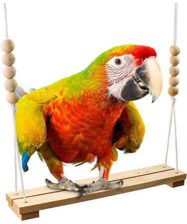 Handmade USA Chicken Swing Toy for Coop - Natural & Durable Perch for Rooster, Hens, Chicks - Entertainment & Stress Relief for Poultry & Parrots - Buy Online on SooperMarket.com