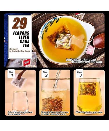 29 Flavors of Ancient Formula Tea Chinese Herbal Tea for Liver Health Dampness Removing Slimming Tea Everyday Nourishing Liver Tea 2pcs - Buy Online on SooperMarket.com