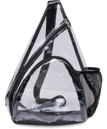 Medium Clear Sling Bag - Transparent Crossbody Backpack for Concerts, Festivals, and Events | Stadium Approved Purse and Fanny Pack Alternative | Ideal for Travel and Outdoor Activities - Buy Online on SooperMarket.com