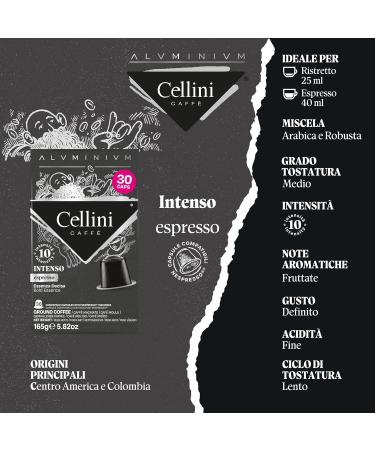 Cellini Aluminium Coffee Capsules Tasting Kit 120pcs | Nespresso Compatible Capsules - Buy Online on SooperMarket.com