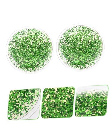 FRCOLOR 2pcs Eye Patch Ice Pack for Face and Breastmilk - Cooling Eye Pad for Hydrating and Compress - Green, 6.5X6.5X0.5CM - Buy Online on SooperMarket.com