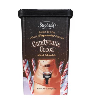 Stephen's Gourmet Hot Cocoa | 14 Ounce | Candy Cane Dark Chocolate Flavor Candy Cane Dark Chocolate 14 Ounce (Pack of 1)