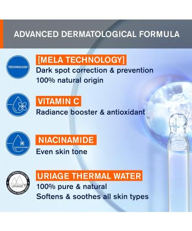 Uriage D piderm Brightening Cleansing Foaming Cream 100ml - Cleanses Unifies Illuminates Matte Complexion - Corrects and Prevents Dark Spots - Power of Mela-Technology & Vitamin C - Buy Online on SooperMarket.com