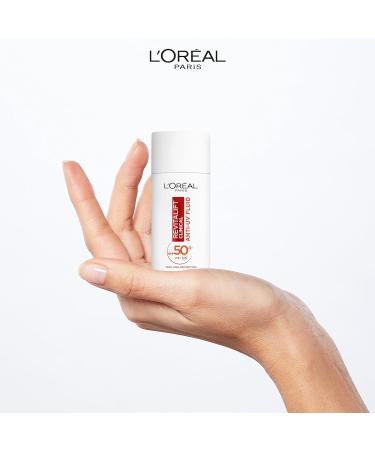 L Or al Paris Revitalift Clinical SPF 50+ Invisible UV Fluid Protect Prevent and Improve Ageing Signs Non-Oily Formula for All Skin Tones Advanced UV Protection and Antioxidant Vitamin C 50ml - Buy Online on SooperMarket.com