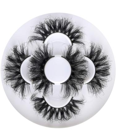 25mm 3D Mink Lashes Full Volume Mink Eyelashes Fluffy Volume Dramatic 25mm Mink Lashes Extension Cruelty-free Siberian Mink Strip Eyelashes (06 61 82 mix)………… y-3-06