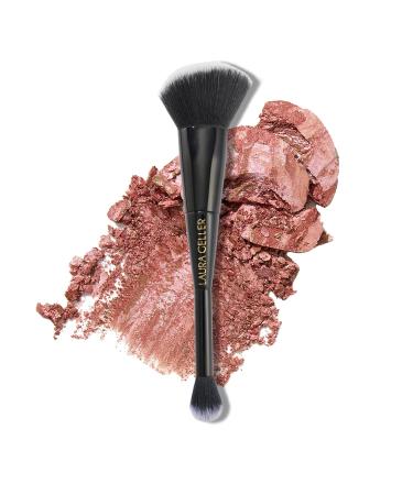 LAURA GELLER NEW YORK Blush-n-Bronze Marbleized 2-in-1 Bronzer Blush Apricot Bronze with Precision Brush - 2 PC Set - Buy Online on SooperMarket.com