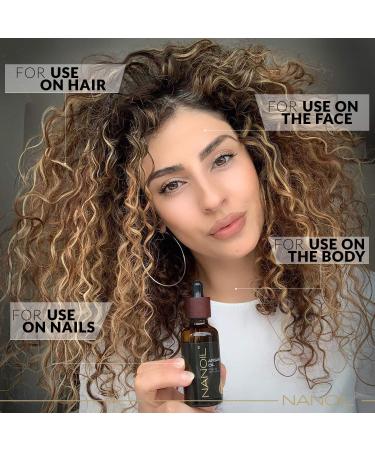 Nanoil Argan Oil 50ml - Pure Cold-Pressed Organic Oil for Hair Body & Face | Natural Care & Anti-Aging Solution - Buy Online on SooperMarket.com