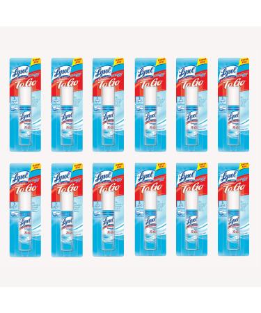 Lysol To Go Disinfectant Spray, Crisp Linen, 1 Ounce, Pack of 12