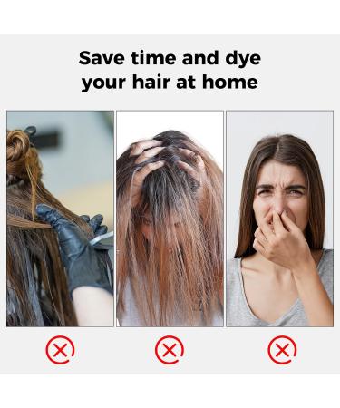 Dark Brown Hair Dye Shampoo - 3 in 1 Color Treatment for Gray Hair | Fast Minutes Results for Women & Men - Buy Online on SooperMarket.com