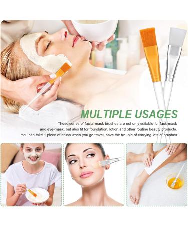 6 Pieces Facial Mask Brushes Soft Face Mask Brush Applicator Makeup Brushes Facial Application Brush Cosmetic Tools with Clear Plastic Handle for Skin Care Mask Applicator Tools - Buy Online on SooperMarket.com