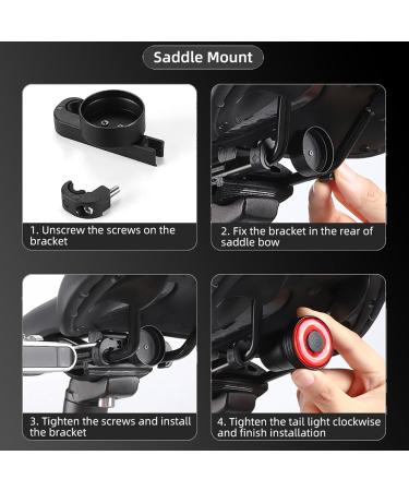 Smart USB-C Bicycle Brake Light | Waterproof LED Rear Light | 5 Modes StVZO Standard Easy Installation - Buy Online on SooperMarket.com