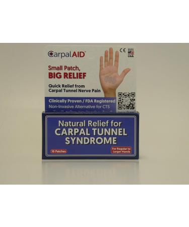 CarpalAID Clinically Proven to Naturally Relieve Symptoms of Carpal Tunnel Syndrome Without Surgery and No Side Effects. As seen on TV. NO BRACE REQUIRED! Large ( Pack Of 10) - Buy Online on SooperMarket.com