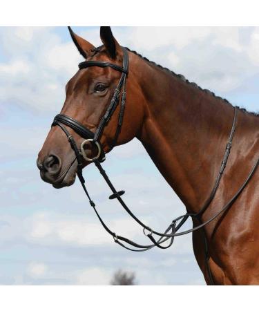 Collegiate Syntovia+ Plain Flat Running Martingale Black Cob Cob Black