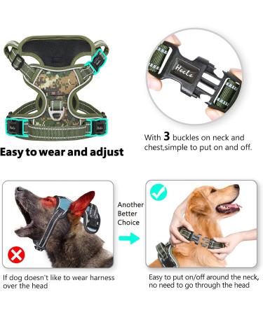 Shop Heele Dog Crockery & Harness for Small Dogs - Adjustable Front & Back Clips Perfect for Comfort & Style - Buy Online on SooperMarket.com