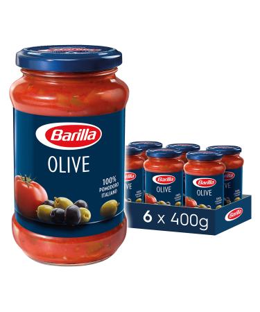 Barilla Pasta Sauce Olive Sauce with Olives Pack of 6 (6x400g) 400 g (Pack of 6) Olive
