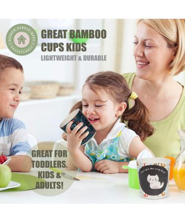 BeeBon Beauty Home Eco-Friendly Bamboo Kids Cups 8 Oz - Set of 4 - Buy Online on SooperMarket.com
