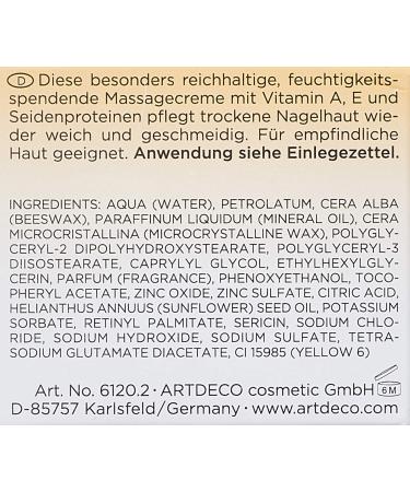 ARTDECO Nail Massage Cream - Nourishing Nail Care - 17 ml | International Shipping Available - Buy Online on SooperMarket.com