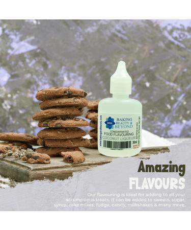 Baking Beauty and Beyond Concentrated Food Flavouring Oil - Dozen of Professional Quality Food Grade Flavouring Oil for Candy Making Baking Cooking Lip Balm and Lip Gloss - Coconut Liqueur (50ml) - Buy Online on SooperMarket.com