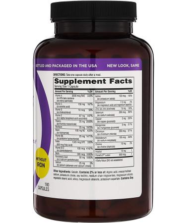 Buy Twinlab Daily One Caps - Iron-Free Multivitamins for Men & Women | 180 Capsules - Buy Online on SooperMarket.com