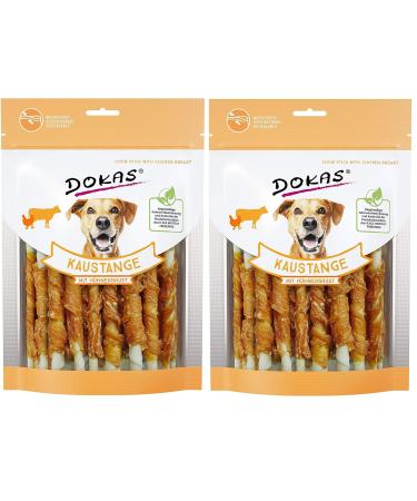 Dokas Chew Sticks Grain-free premium chew snack for dogs 2 Pack 200 g (Pack of 2)