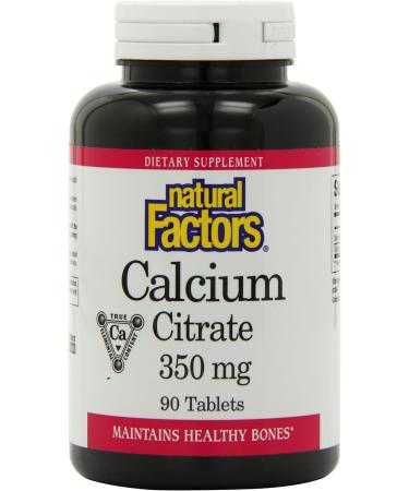 Natural Factors - Calcium Factor+ Citrate 350mg 90 Tablets - Buy Online on SooperMarket.com