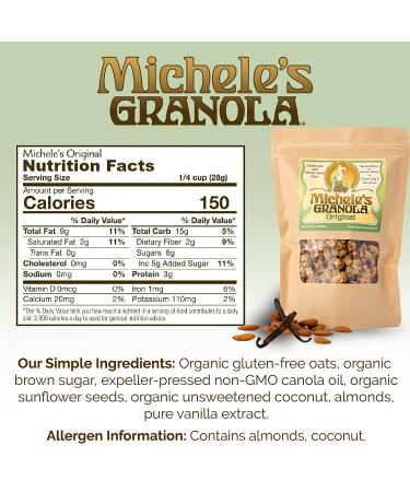 Michele's Granola - Original Gluten-Free & Non-GMO  2.25 LB - Healthy Snack - Buy Online on SooperMarket.com