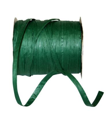Reliant Ribbon Paper Raffia Ribbon  1/4 Inch X 100 Yards  Hunter Green